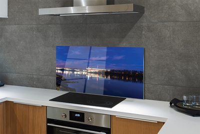 Panel Szklany Most i Stadion Narodowy Nocą