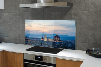 Panel nad Blat Kuchenny Katedra w Świetle Nocnej Iluminacji