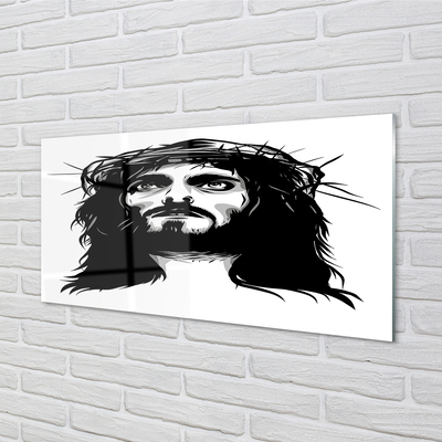 Szklany Panel Ilustracja Jezusa
