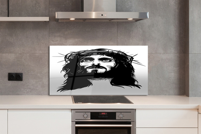 Szklany Panel Ilustracja Jezusa