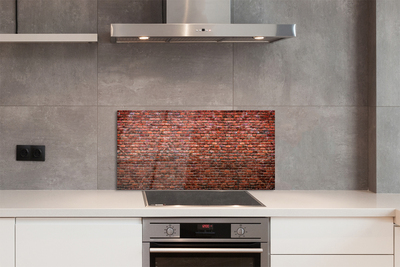 Szkło do Kuchni na Ścianę Tekstura Starej Cegły