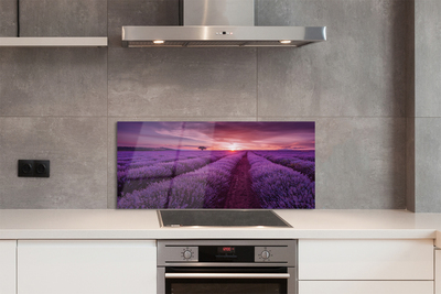 Szkło do Kuchni na Ścianę Prowansalski Styl Wrzosów