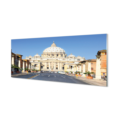 Panel Szklany Rzym Katedra ulice budynki