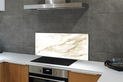 Panel szklany do Kuchni Płytka Marmurowa w Zbliżeniu