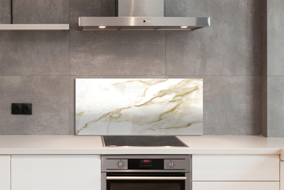 Panel szklany do Kuchni Płytka Marmurowa w Zbliżeniu