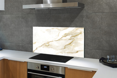 Panel szklany do Kuchni Płytka Marmurowa w Zbliżeniu