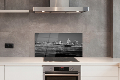 Panel Szklany Szeroka Panorama Mostu na Rzece