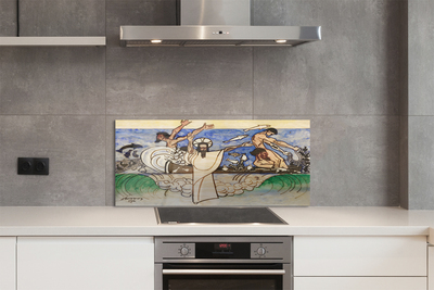 Szklany Panel Jezus nad Jeziorem - Szkic