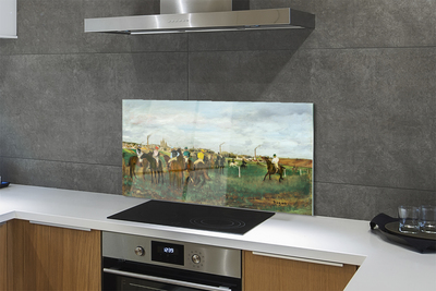 Szklany Panel Wyścigi Konne - Edgar Degas