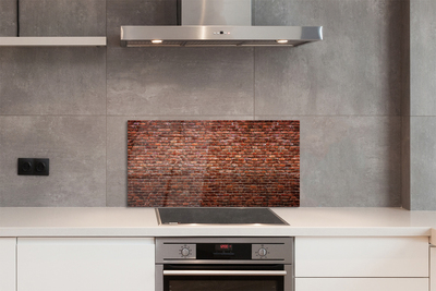 Szkło Ozdobne do Kuchni Kamienno-Ceglany Mur Vintage
