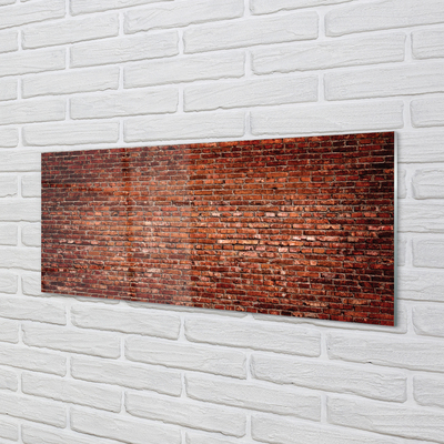 Szkło do Kuchni na Ścianę Industrialna Ściana z Cegieł