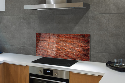 Szkło do Kuchni na Ścianę Industrialna Ściana z Cegieł