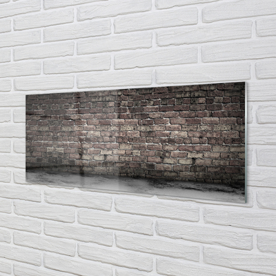 Szkło do Kuchni na Ścianę Rustykalny Akcent Ceglany