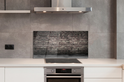 Szkło do Kuchni na Ścianę Rustykalny Akcent Ceglany