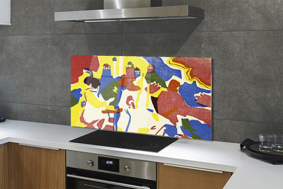 Panel nad Blat Kuchenny Kompozycja Orientalna - Kandinsky