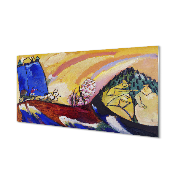 Panel nad Blat Kuchenny Obraz z Trójką - Wassily Kandinsky