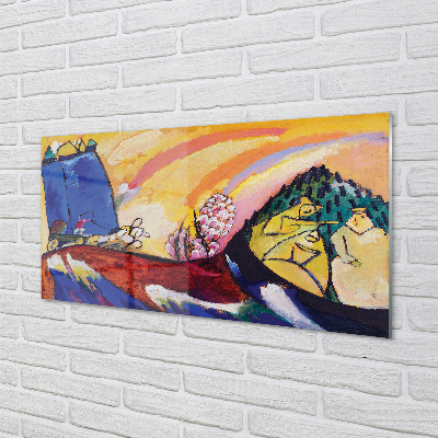 Panel nad Blat Kuchenny Obraz z Trójką - Wassily Kandinsky