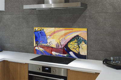 Panel nad Blat Kuchenny Obraz z Trójką - Wassily Kandinsky