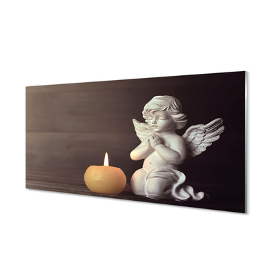Panel Kuchenny Szklany Modlitwa Anioła przy Świecy