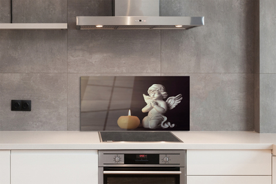 Panel Kuchenny Szklany Modlitwa Anioła przy Świecy