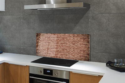 Szkło do Kuchni na Ścianę Klasyczna Cegła Vintage