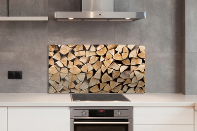 Szklany Panel Skład Drewna Opałowego