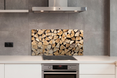 Szklany Panel Skład Drewna Opałowego