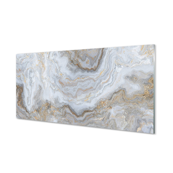 Panel szklany do Kuchni Marmurowe Plamy i Cienie