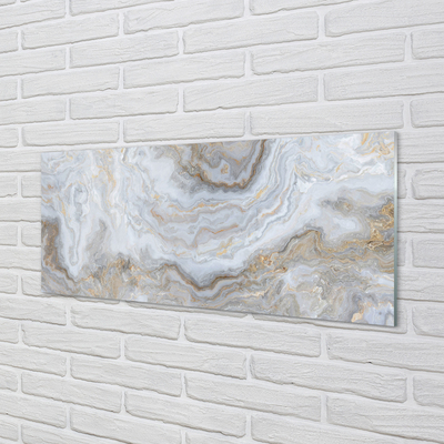 Panel szklany do Kuchni Marmurowe Plamy i Cienie