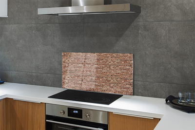 Szkło do Kuchni na Ścianę Dekoracyjny Mur Ceglany