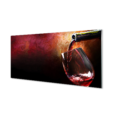 Szklany Panel Wino czerwone