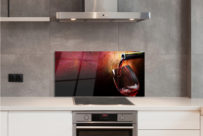 Panel szklany do Kuchni Klasyczne Czerwone Wino