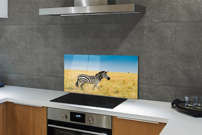 Panel nad Blat Kuchenny Samotna Zebra na Polu