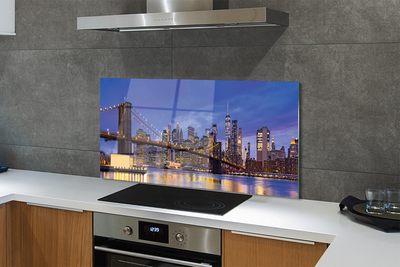 Panel Szklany Most w Blasku Zachodzącego Słońca