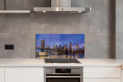 Panel Szklany Most w Blasku Zachodzącego Słońca