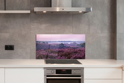 Szklany Panel Natura: Pole Wrzosów