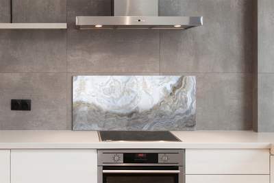 Panel szklany do Kuchni Naturalne Użylenie Marmuru