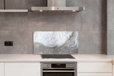 Panel szklany do Kuchni Naturalne Użylenie Marmuru