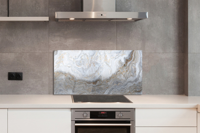 Panel szklany do Kuchni Naturalne Użylenie Marmuru