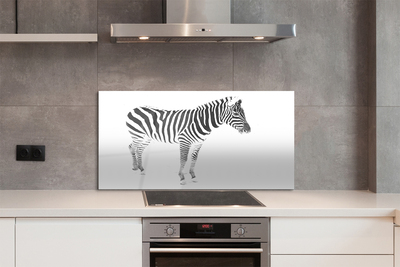 Szklany Panel Malowana zebra