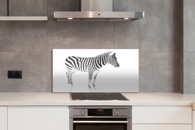 Szklany Panel Malowana zebra