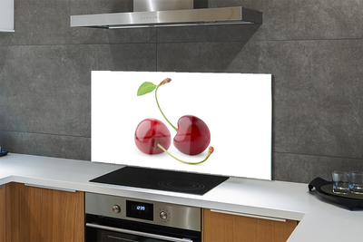 Panel szklany do Kuchni Soczyste Czerwone Wiśnie