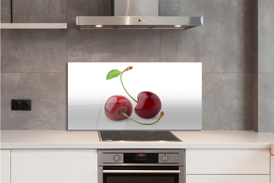 Panel szklany do Kuchni Soczyste Czerwone Wiśnie