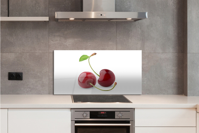 Panel szklany do Kuchni Soczyste Czerwone Wiśnie