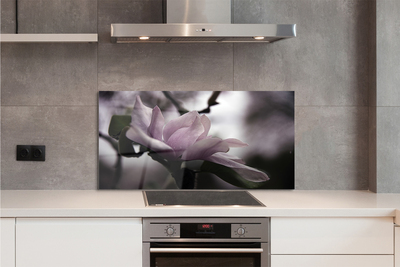 Szklany Panel Kwiat Magnolii