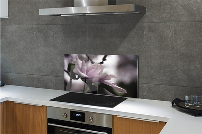 Szklany Panel Kwiat Magnolii