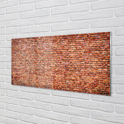 Szkło do Kuchni na Ścianę Wyrazista Ściana z Cegły