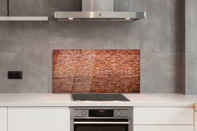 Szkło do Kuchni na Ścianę Wyrazista Ściana z Cegły