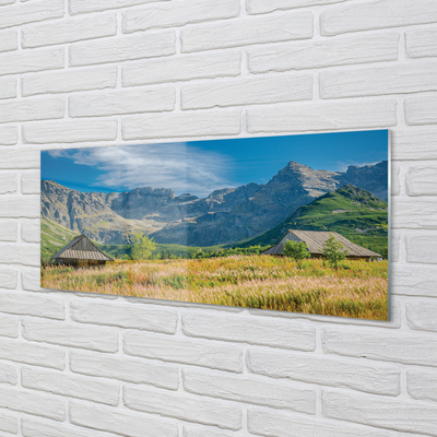 Panel szklany do Kuchni Górska Osada w Dolinie