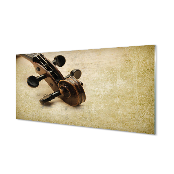 Szkło Ozdobne do Kuchni Nuty i Struny Gitary